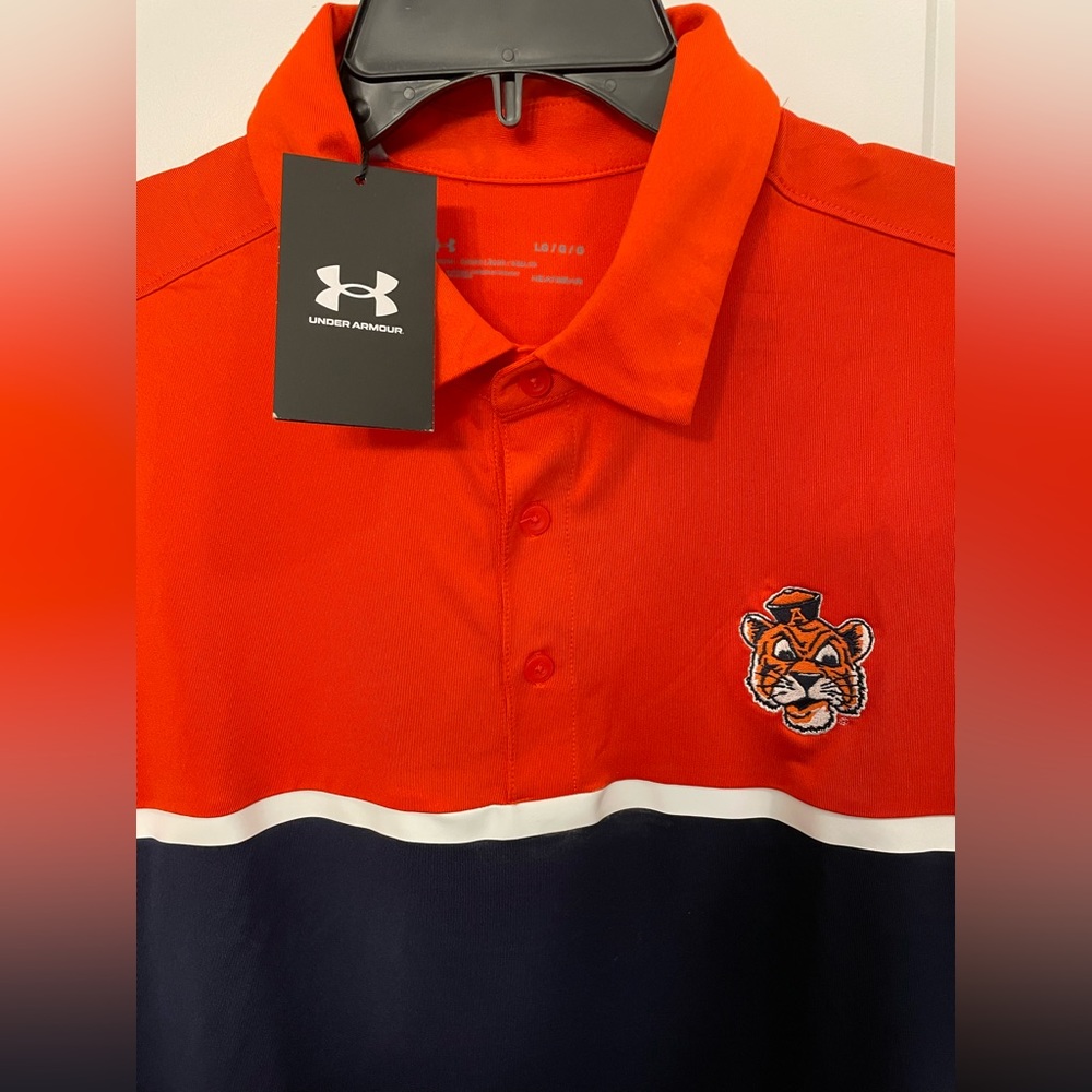 Auburn Tigers Under Armor Polo NWT